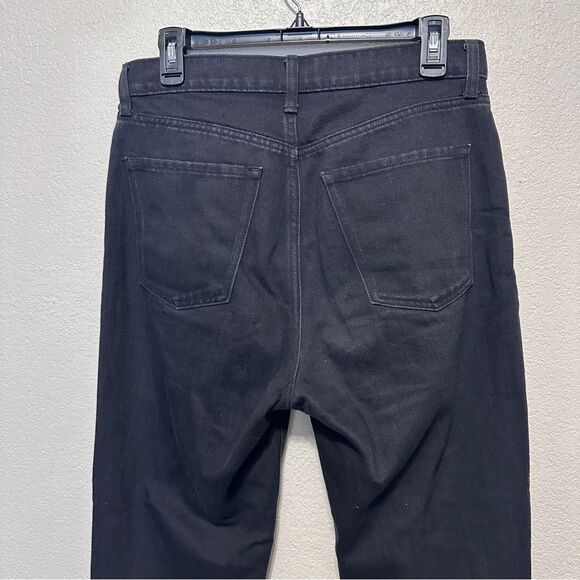 Old Navy Sky-Hi Straight Extra High Rise Distressed Jean - Picture 7 of 9